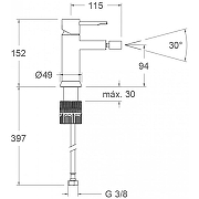 Смеситель для биде Ramonsoler Odisea 390301OC Золото брашированное-2