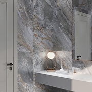 Керамогранит Arcadia Ceramica Trivola Grey Lappato CL4007-A серый карвинг 60х120 см-8