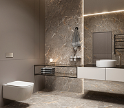 Керамогранит Arcadia Ceramica Royal Grey GI8006-B серый матовый с глянцевым эффектом 60х120 см-8