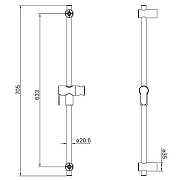 Душевой гарнитур Iddis Optima Home OPH3F20i16 Графит матовый-11