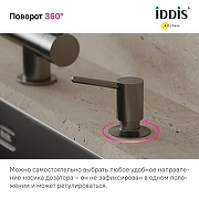Дозатор для моющего средства Iddis Kitchen Line SDIGM00i59 Графит светлый матовый-3