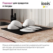 Ролл-мат для кухонной мойки Iddis Kitchen Line ROL35BLi59 Черный матовый-3