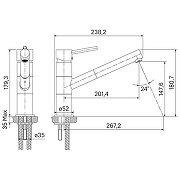 Смеситель для кухни Iddis Velikan VL3PBSGi05 Хром Песок-4