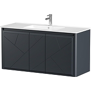 Тумба под раковину Allen Brau Paris 120 1.360004.AM подвесная Антрацит матовый-3