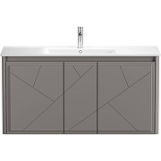 Тумба под раковину Allen Brau Paris 120 1.360004.PGM подвесная Платина матовый-2