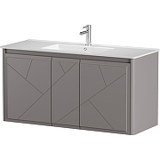 Тумба под раковину Allen Brau Paris 120 1.360004.PGM подвесная Платина матовый-3