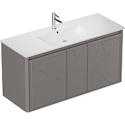 Тумба под раковину Allen Brau Paris 120 1.360004.PGM подвесная Платина матовый-4