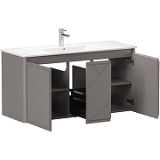 Тумба под раковину Allen Brau Paris 120 1.360004.PGM подвесная Платина матовый-5