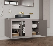 Тумба под раковину Allen Brau Paris 120 1.360004.PGM подвесная Платина матовый-11