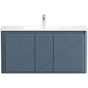 Тумба под раковину Allen Brau Paris 120 1.360004.BGM подвесная Синяя матовая-2