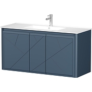 Тумба под раковину Allen Brau Paris 120 1.360004.BGM подвесная Синяя матовая-3