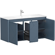 Тумба под раковину Allen Brau Paris 120 1.360004.BGM подвесная Синяя матовая-6