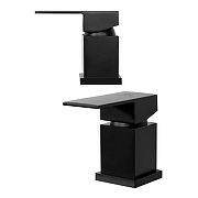 Смеситель на борт ванны Grocenberg GB6008BL Черный матовый-2