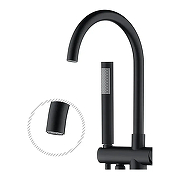 Смеситель для ванны Grocenberg GB900BL Черный матовый-3