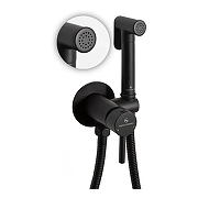 Гигиенический душ со смесителем Grocenberg GB001BL Черный матовый-2