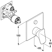 Смеситель для душа Kludi Ambienta 537590575 -2