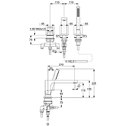 Смеситель на борт ванны Kludi Decus 544480575 Хром-2