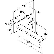 Смеситель для раковины Kludi Decus 542455375 Белый матовый-2