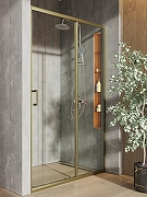 Душевая дверь Orange 120 E02-120TGY профиль Золото матовое стекло прозрачное-4