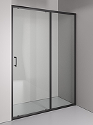 Душевая дверь Orange 140 E02-140TB профиль Черный матовый стекло прозрачное-2