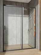 Душевая дверь Orange 150 E02-150TB профиль Черный матовый стекло прозрачное-3