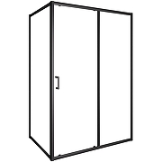 Душевой уголок Orange 140x90 E23-14090TB профиль Черный матовый стекло прозрачное-1