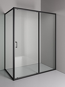 Душевой уголок Orange 150x90 E23-15090TB профиль Черный матовый стекло прозрачное-2