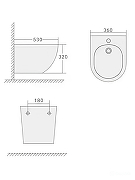 Биде Agger AT03310 подвесное Белое-4