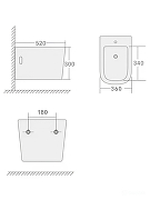 Биде Agger AT04310 подвесное Белое-3