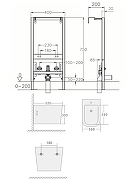 Комплект биде с инсталляцией Agger ATI04310 Белый-4