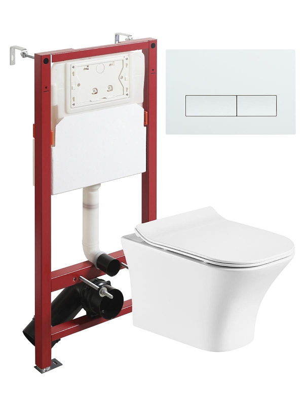 Комплект унитаза с инсталляцией Orange CI02-100W+APB288 