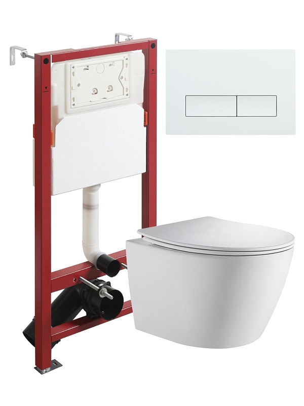 Комплект унитаза с инсталляцией Orange CI07-150W+APB288 