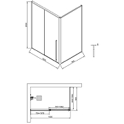 Душевая дверь Timo TDSS-150/13C-8L 1500x2000 T51L раздвижная профиль Никель стекло прозрачное-4