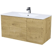 Тумба под раковину Iddis Bild 100 BIL10V0i95 подвесная Дуб светлый