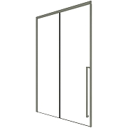 Душевая дверь Timo TDSS-120/13C-8R 1200x2000 T48R раздвижная профиль Никель стекло прозрачное-1