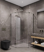 Душевой уголок Timo TTSSP-100/13C-8 1000x1000x2000 T67 распашной профиль Никель стекло прозрачное-2