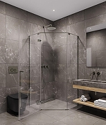 Душевой уголок Timo TTSSP-100/13C-8 1000x1000x2000 T67 распашной профиль Никель стекло прозрачное-3