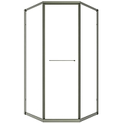 Душевой уголок Timo TTSS-100/13C-8L 1000x1000x2000 T33L раздвижной профиль Никель стекло прозрачное-1