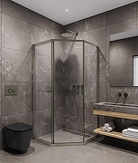 Душевой уголок Timo TTSS-100/13C-8L 1000x1000x2000 T33L раздвижной профиль Никель стекло прозрачное-3