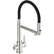 Смеситель для кухни Cersanit Zen 68249 Хром Черный-2