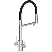 Смеситель для кухни Cersanit Zen 68249 Хром Черный-3