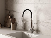 Смеситель для кухни Cersanit Zen 68249 Хром Черный-8