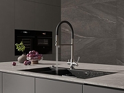 Смеситель для кухни Cersanit Zen 68249 Хром Черный-11