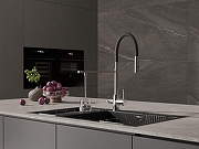 Смеситель для кухни Cersanit Zen 68249 Хром Черный-12