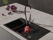 Смеситель для кухни Cersanit Zen 68249 Хром Черный-14