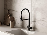 Смеситель для кухни Cersanit Zen 68250 Черный матовый-8