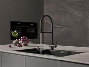 Смеситель для кухни Cersanit Zen 68250 Черный матовый-11