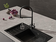 Смеситель для кухни Cersanit Zen 68250 Черный матовый-13