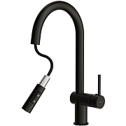 Смеситель для кухни Cersanit Brasko 68225 Черный матовый-6