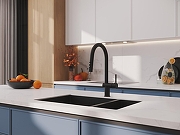 Смеситель для кухни Cersanit Brasko 68225 Черный матовый-9